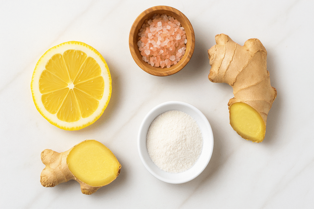 Homemade Zepbound | Powerful Reset Drink for Wellness Homemade Zepbound Ingredients for Homemade Zepbound drink with ginger