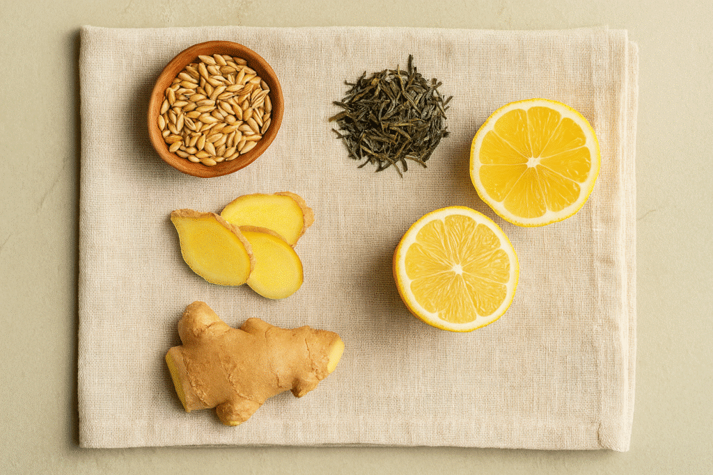 Japanese Mounjaro Tea Recipe – Powerful 4-Ingredient Reset 6 Ingredients for Japanese Mounjaro Tea Recipe