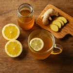 natural Zepbound drink recipe with lemon, ginger, and vinegar