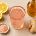pink salt trick recipe with lemon, ginger, ACV
