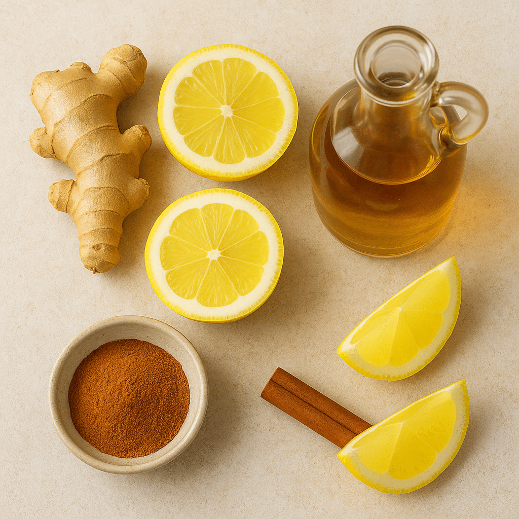 Zepbound Natural Drink – Simple 4-Ingredient Wellness Fix&& 6 zepbound natural drink ingredients lemon ginger cinnamon ACV