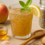 Natural Alternatives to Ozempic: Safe, Proven & Simple Options Natural alternatives to Ozempic Glass of chia drink and ingredients representing natural alternatives to Ozempic