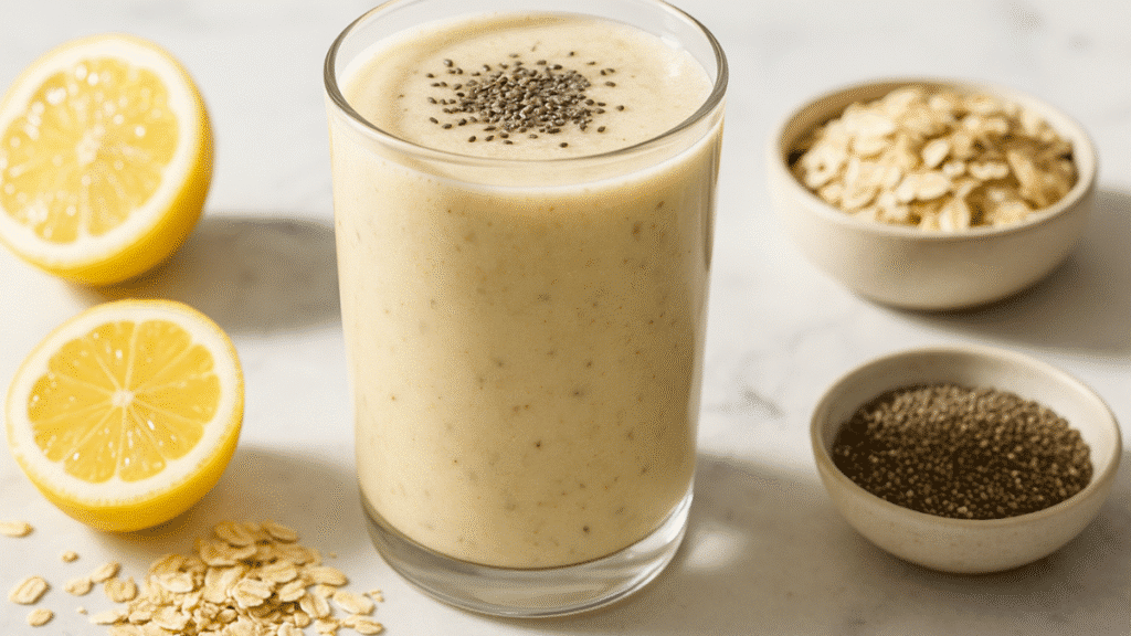 Best Ozempic smoothie for weight loss with oats and lemon