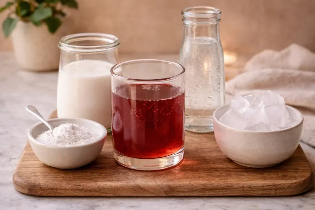 ingredients for sleepy girl magnesium mocktail recipe