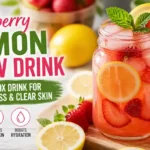 strawberry lemon glow drink detox recipe